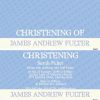 CHRINV12 Boys Christening Invitation