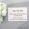 SAVDAT03 Ivory save the date printed in black
