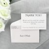 THANK001 white thankyou card and envelope