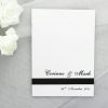 CHURBK05 Simple Black and White Wedding Church Book