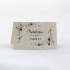 PLACAR131 Ivory individual Place Card with guest name and table number