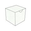 white metallic treasure chest bonbonniere box