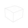 aura bright white plain bonbonniere box